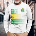 ブラジル国旗 10番 ブラジル サッカー メンズ レディース ボーイズ ガールズ キッズ 長袖Tシャツ 高齢者への贈り物