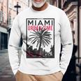 マイアミマジックシティビーチシャツ フロリダ愛好家向け 長袖tシャツ 長袖Tシャツ 高齢者への贈り物