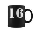 16番 16番 番号付き コーヒーマグ