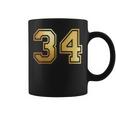 34 ナンバー34 チーム スポーツ グラフィック 代表チームのマッチング 長袖tシャツ コーヒーマグ