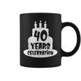 40年のお祝い イベント、記念日、誕生日。 コーヒーマグ