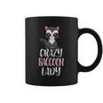 Crazy Raccoon Lady Raccoon Lovers コーヒーマグ