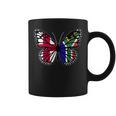 England South Africa Butterfly Half English South African Coffee Mug England South Africa Butterfly Half English South African Coffee Mug