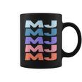 Modern Repeated Text Mj コーヒーマグ