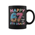 Happy 67th Day Of 5th Grade Ice Cream Drip 67 Days Kids Coffee Mug