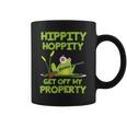 Hippity Hoppity Get Off My Property 面白いカエルミームギフト コーヒーマグ