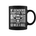 If Genders Confuse You Go Milk A Bull Usa 国旗 アメリカ 長袖tシャツ コーヒーマグ