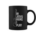 In Jesus Name I Play ギター クリスチャン ギタープレーヤー コーヒーマグ