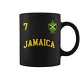 Jamaica チームサッカー ジャマイカ Number 7Occer コーヒーマグ