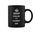 Keep Calm And Carry On モチベーションを高める引用句 コーヒーマグ