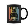 Level 40 Unlocked ideo Gamer 40Th Birthday コーヒーマグ