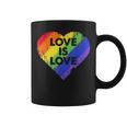 Lgbt Love Is Lovetシャツレトロハートゲイレズビアンプライド月間 コーヒーマグ