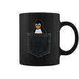 Linux Tux In A Pocket ポケットの中のlinuxタックス面白いペンギンsysadminit管理者 コーヒーマグ