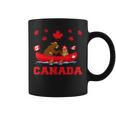 I Love Canada Cool Canada Bear & Chipmunk Cartoon Graphic コーヒーマグ
