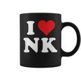 I Love Nk Initials I Heart NK First Last Name N K コーヒーマグ