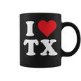 I Love Tx Initials I Heart TX First Last NameX コーヒーマグ