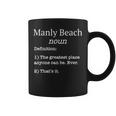 Manly Beachのお土産面白い偽の定義のデザイン コーヒーマグ