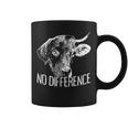 No Difference ワンライフ 違いはありません ベジタリアン 動物愛好家 ビーガン 長袖tシャツ コーヒーマグ
