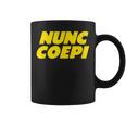 Nunc Coepi Now I Begin コーヒーマグ