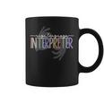 Retro Asl American Sign Language Interpreter Asl Teacher Coffee Mug