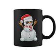 Santa Snowman Rock Hand Sign Language Xmas Rock Music Lover Coffee Mug