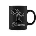Shonan（湘南）サーファー ヤシの木 パームツリー（黒 ブラック 文字）【47都道府県】ジモt ティ コーヒーマグ