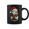Snowman With Santa Hat Soccer Balls Christmas Women Men Kids Coffee Mug