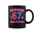 I Survived 67 Days Of School Six Seven 6 7 Teacher 67 Days Coffee Mug