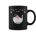 かわいい毛糸の猫はけん玉ハートを弾く コーヒーマグ