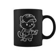 かわいい猫の溶接工 コーヒーマグ