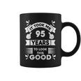 こんなに面白く見えるのに95年かかった 95歳 長袖tシャツ コーヒーマグ