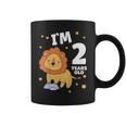 キッズ 2歳の誕生日 ライオン 2歳 男の子 女の子 コーヒーマグ