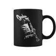 クラリネットを弾く猫 面白い猫ミュージシャン クラリネット教師 コーヒーマグ