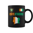 コートジボワール国旗 コートジボワール地図 コーヒーマグ