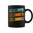 スイム・バイク・ラン トライアスロン選手 アスリート スポーツ トライアスロン コーヒーマグ