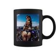 セクシーガールグラフィックtシャツ セクシーなラティーナガール&バイクビーチ。 長袖tシャツ コーヒーマグ