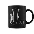 チューバ 楽器 吹奏楽 オーケストラ シンプル 音楽 コーヒーマグ