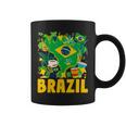 ブラジル国旗衣装のアイデア ブラジル&ブラジルの国旗 コーヒーマグ
