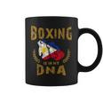 ボクシングは私の Dna にある フィリピン国旗のボクシング グローブ コーヒーマグ