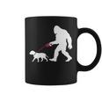 レトロ ビッグフット ウォーキング ブルマスティフ 犬 面白い サスカッチ 長袖tシャツ コーヒーマグ