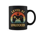レベル51アンロック レトロヴィンテージ51歳の誕生日ゲームゲーマー コーヒーマグ
