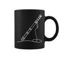 尺八 線画 ミュージシャン向け 尺八 コーヒーマグ