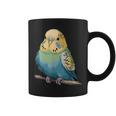 枝に腰掛けたチャーミングなセキセイインコ コーヒーマグ
