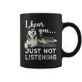 聞こえてるよ聞いていないだけだシベリアンハスキー恋人 コーヒーマグ