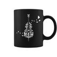 蝶とコントラバス コーヒーマグ