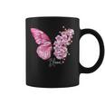 蝶と花、日本の桜と蝶 コーヒーマグ
