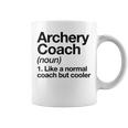 Archery Coach Sports Definition Trainer Instructor Coffee Mug