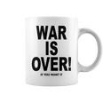 Exclusive War Is Over ご希望の場合限定ブラックプリント 長袖tシャツ コーヒーマグ