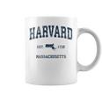 Harvard マサチューセッツ州 ヴィンテージ スポーツ デザイン ネイビー プリント コーヒーマグ