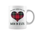I'm Only Here For The In Kilts タータンチェック ハート コーヒーマグ